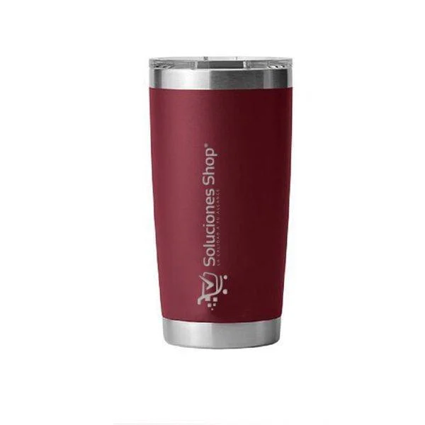 Vaso Térmico Tumblr Color Vino | Con grabado LÁSER