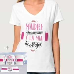 Camisa con diseño más una taza personalizada editable