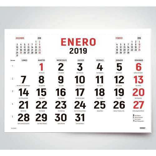 Calendarios 2019