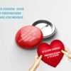 Box Amor/ 2 Chapas /1 Cojín corazón/ 1 Taza personalizada