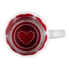 Taza personalizada con fondo de corazones