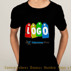 Camisa colores oscuros con diseño full color