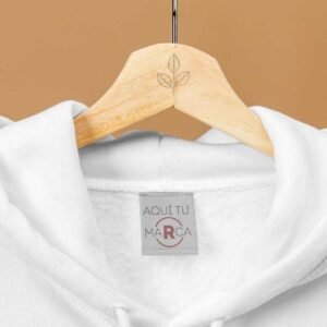 Etiqueta de tela para ropa+ talla no destiñe 100 Unidades