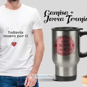 Packing box | Camisa y Jarro Térmico silver| En caja de regalo