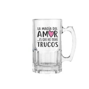 Jarra Cervecera trasparente personalizada a tu gusto