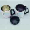 Taza de acero inoxidable con tapa personalizado