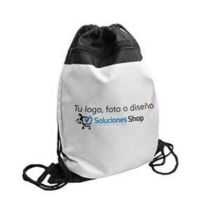 MOCHILA BOLSA DEPORTIVA BLANCO Y NEGRO