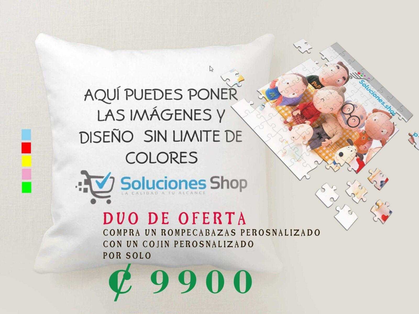 Rompecabezas personalizado + Cojín de 30x30cm
