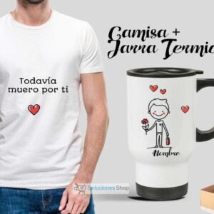 Packing box | Camisa y Jarro Térmico blanco | En caja de regalo