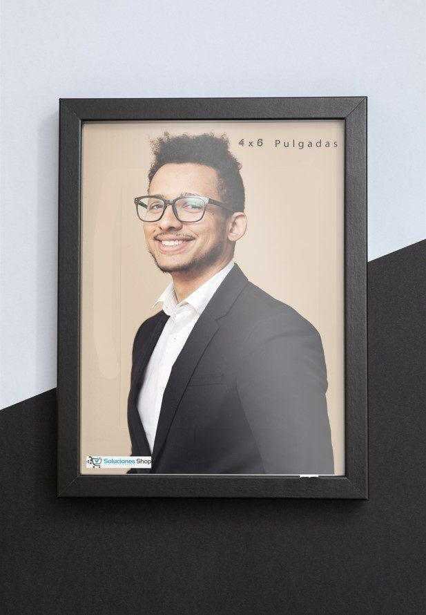 Portarretrato de 4X6 pulgadas con impresión y retoques