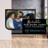 Retablo fotográfico de 8x10 pulgadas con borde caoba