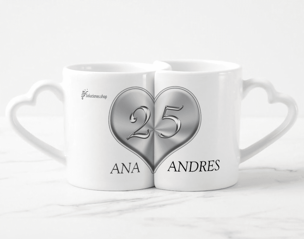 Promoción: Tazas Pareja de corazón toda ocasión