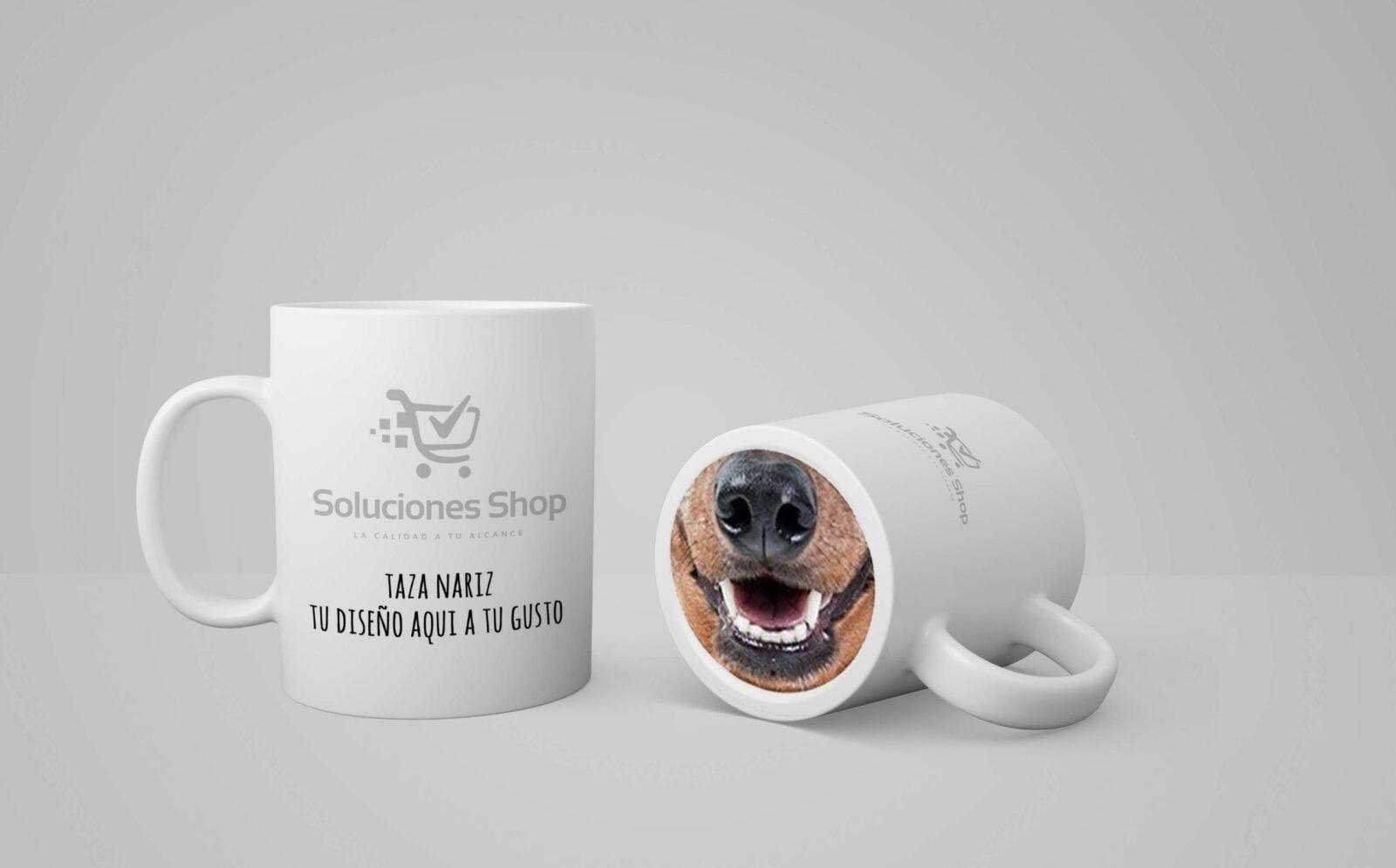Taza nose animal/ Taza nariz graciosa / Taza de 11oz personalizada