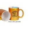 Taza de alta calidad color Oro Personalizada