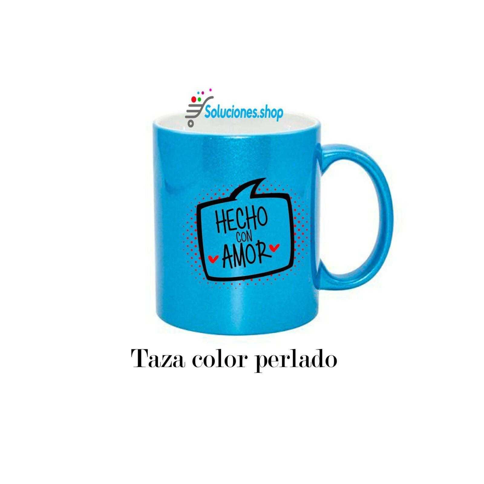 Taza Celeste Escarchada personalizado