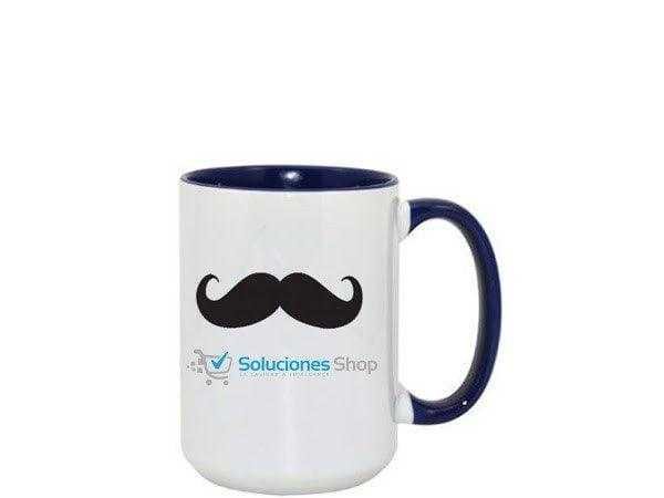 Taza Cerámica, Asa e interior colores 15 Onz