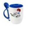 Taza Cuchara Azul Personalizada