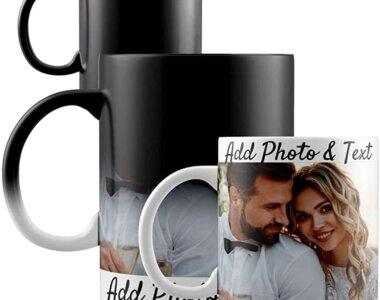 Taza Mágica interior negro cambia el calor Diseño impreso al gusto