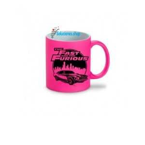 Taza Neón Fucsia Personalizada de alta calidad