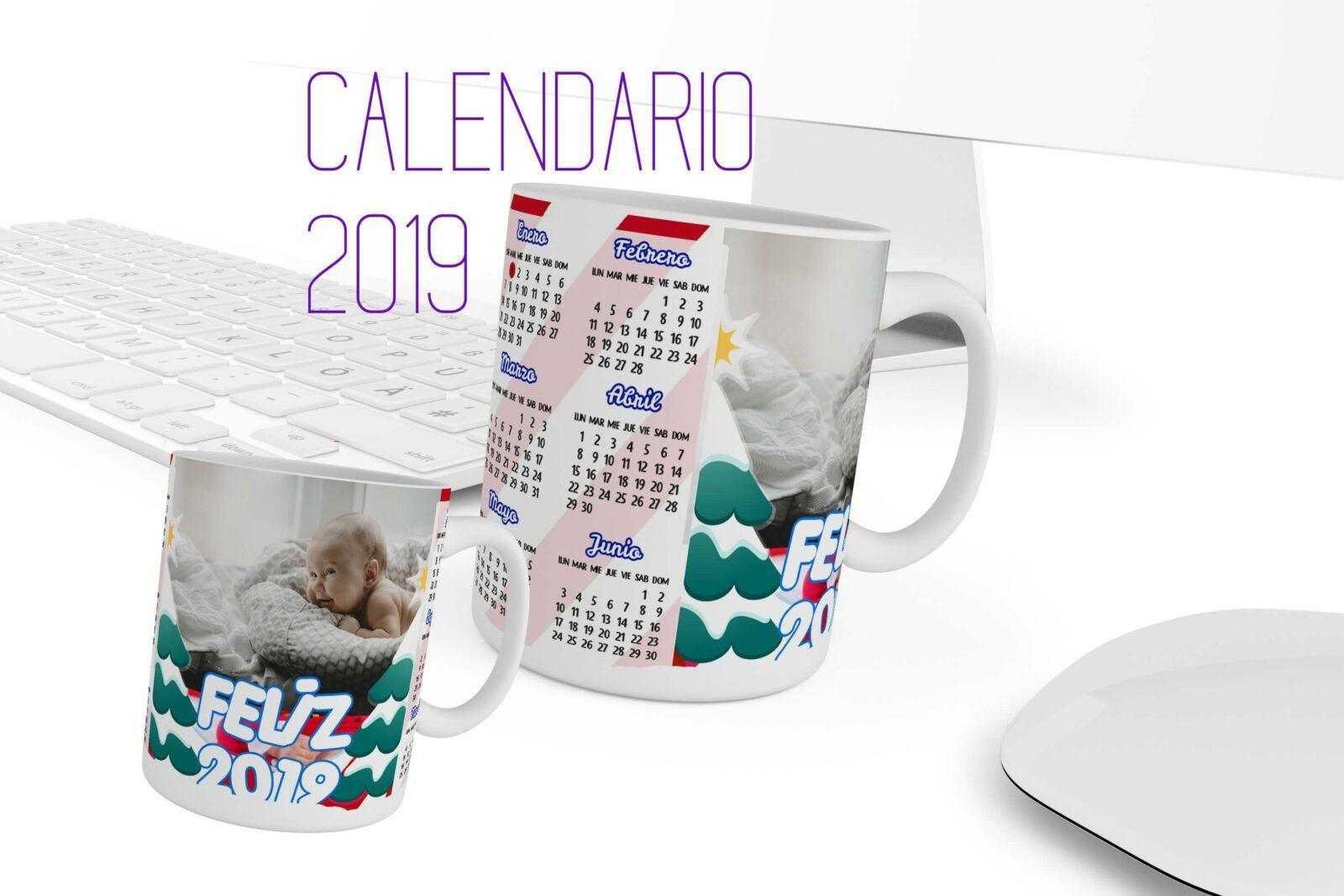 Taza calendario 2019 Personaliza de temporada