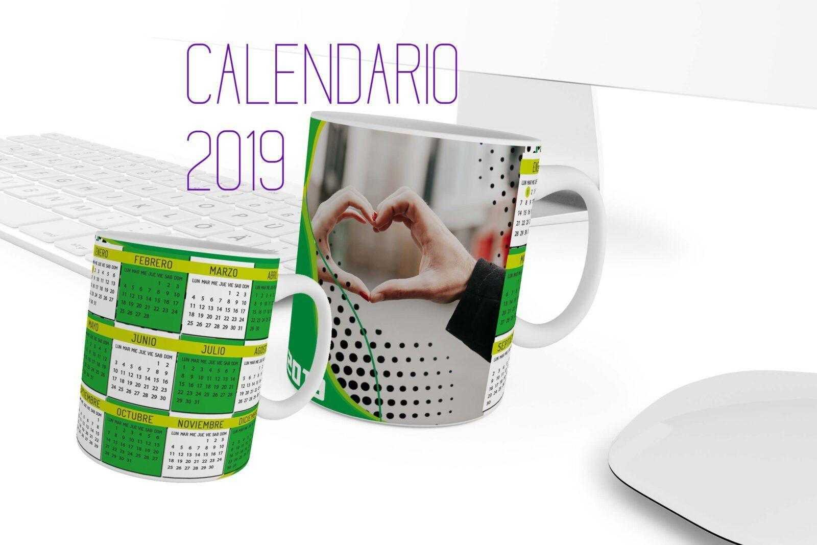 Taza calendario 2019 Personalizada con foto