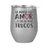 Taza para vino de Acero plateado y escarchada 12oz