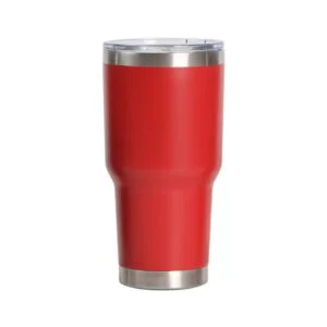 Tumblr térmico de 30oz Rojo mate Grabado Láser
