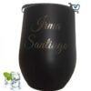 Vaso Vino 12oz Acero inoxidable Grabado Láser