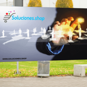Baner publicitario en PVC 5mm diseños incluido