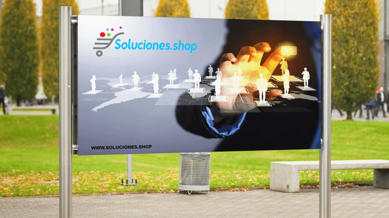 Baner publicitario en PVC 5mm diseños incluido