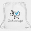 Salveque de tela personalizada/ Bolsa con forro impermeable/ Salveque para adulto