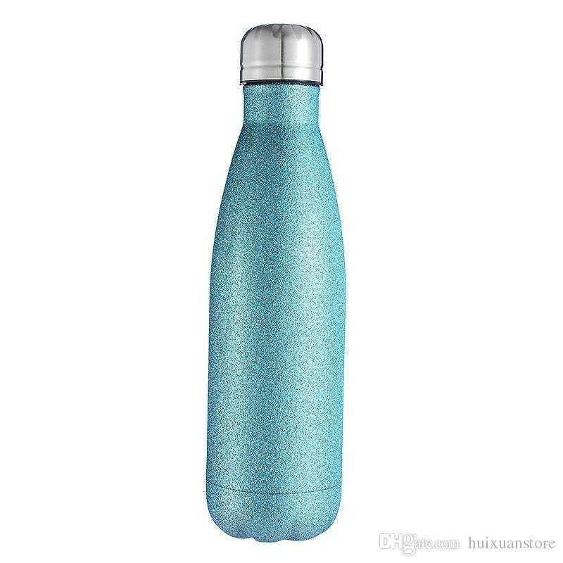 Botella celeste Escarchada térmica de Acero inoxidable