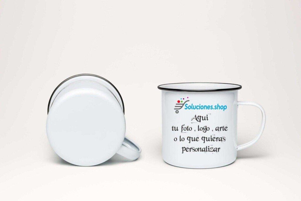Taza de Enamel el borde del acero inoxidable Articulo Personalizado