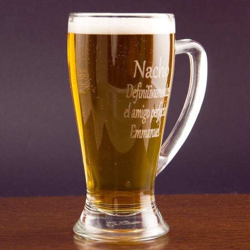 Jarra cervecera Vidrio Personalizado glaseado