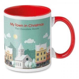 Taza personalizada fondo de color  y asa de color