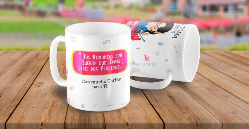 2 Tazas Personalizadas Promoción