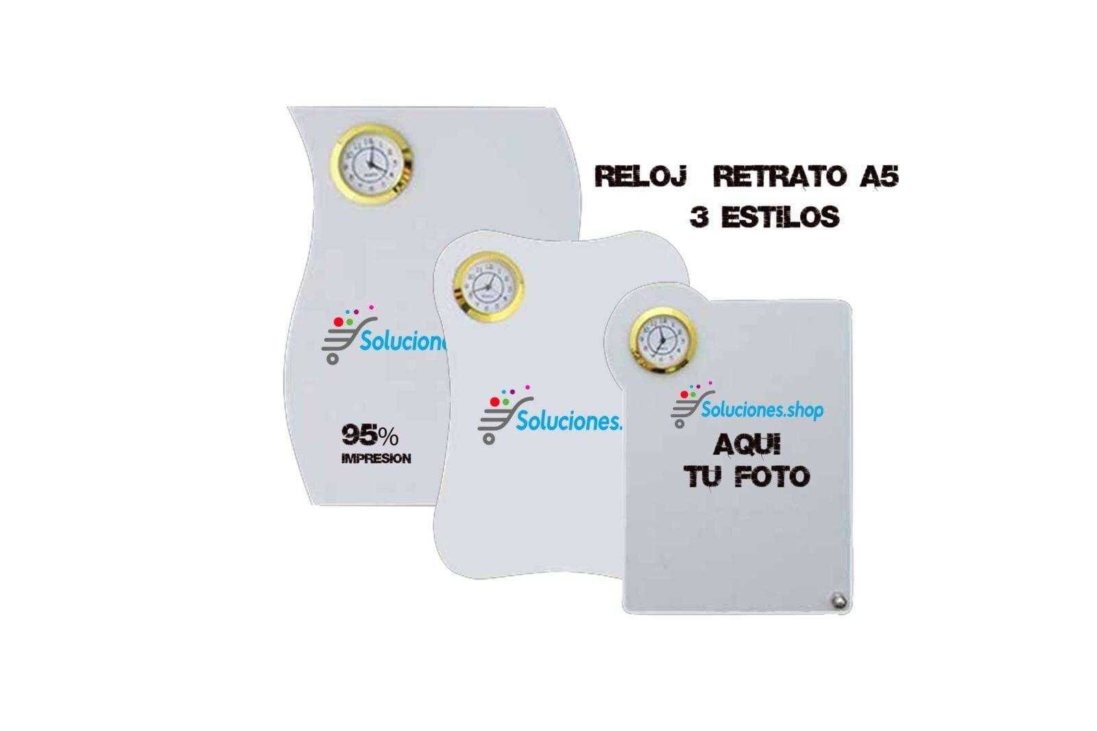 Reloj Retrato MDF A4│Artículos Personalizados