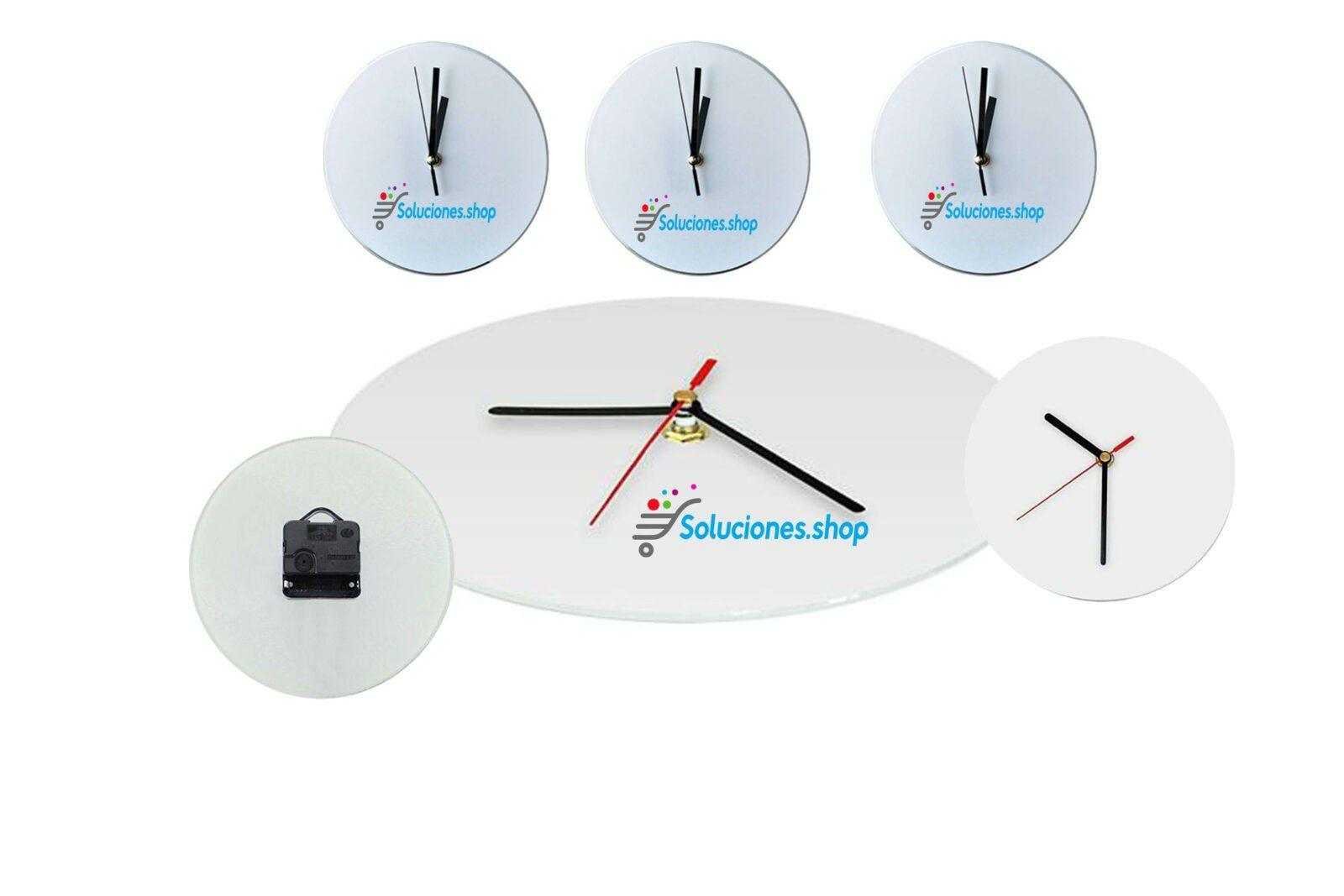Reloj vidrio de Pared 20cm│Artículos Personalizados