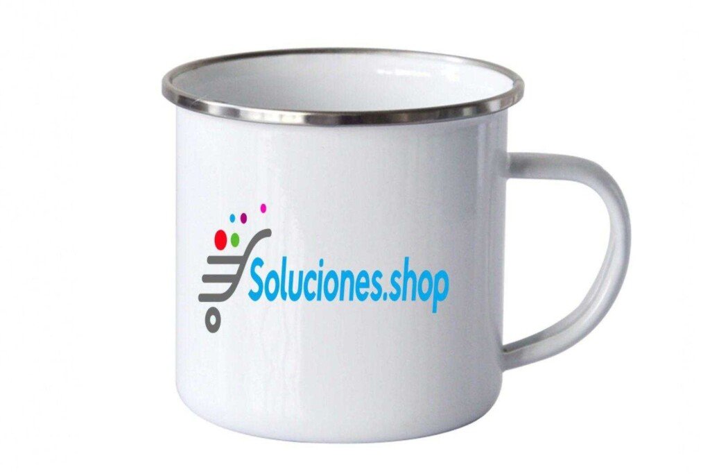 Taza Blanca de Aluminio │Articulo personalizado
