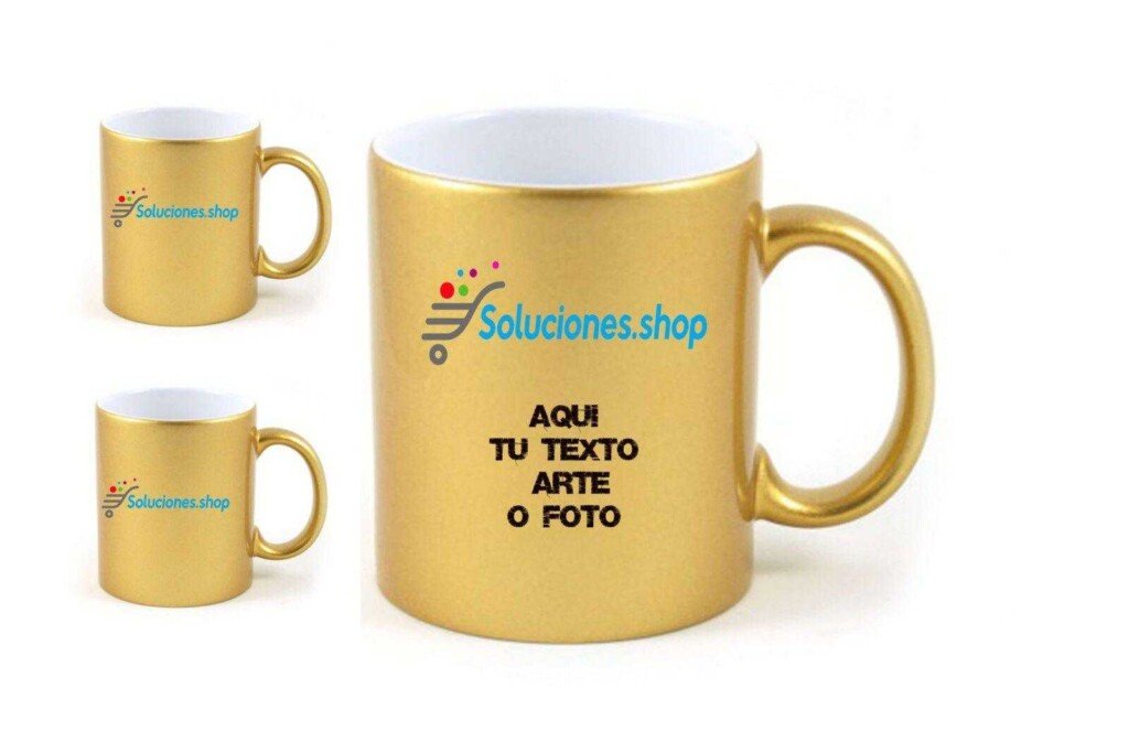 Taza dorada personalizada│Artículos Personalizados