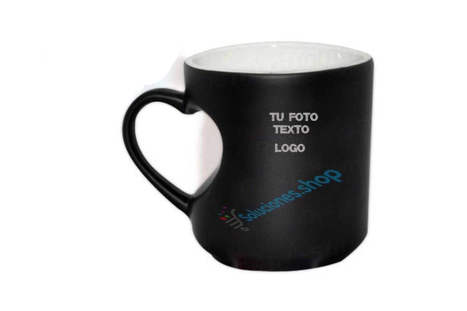 Taza Mágica Personalizada con Asa de Corazón – Efecto Térmico Sorpresa Taza Mágica Personalizada con Asa de Corazón – Efecto Térmico Sorpresa