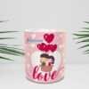 Taza personalizada diseño temático de Amor