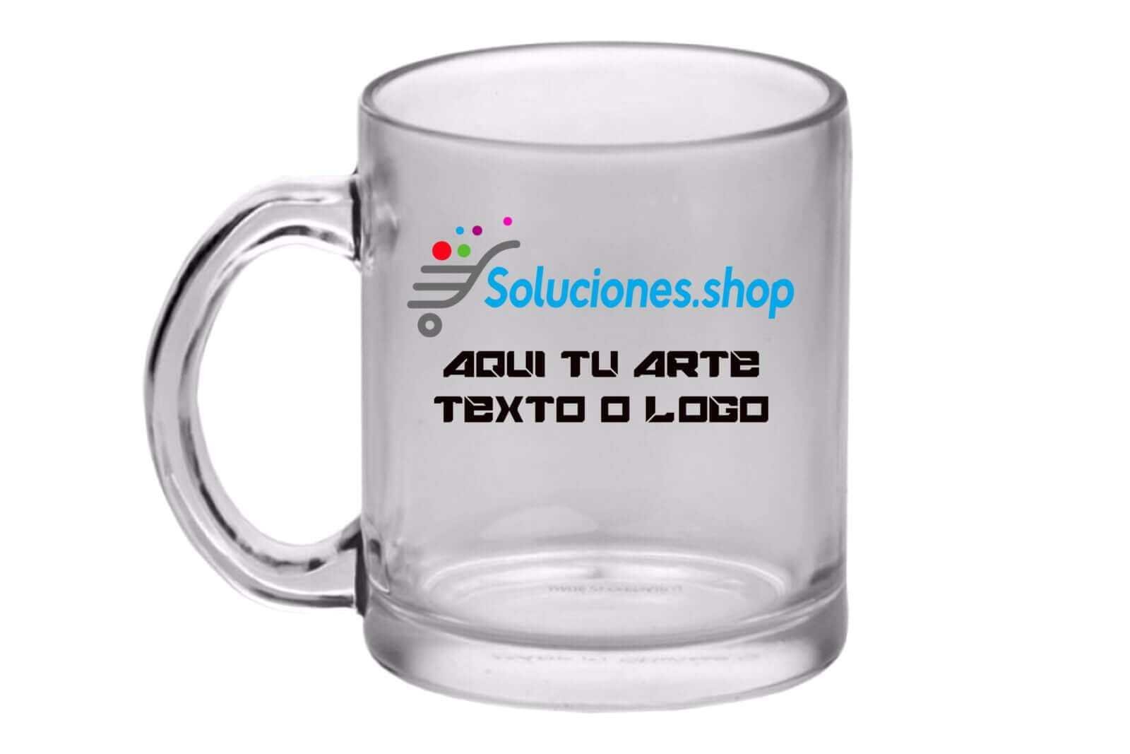 Tazas de Vidrio Transparente│Articulo Personalizado
