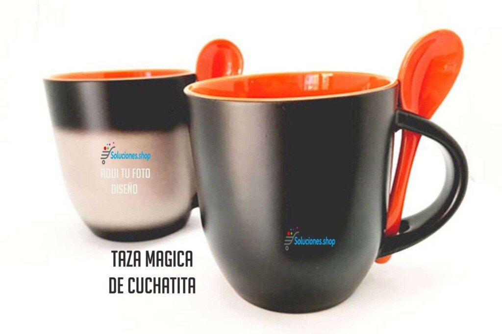 Tazas Mágicas Con Cuchara, Personalizadas