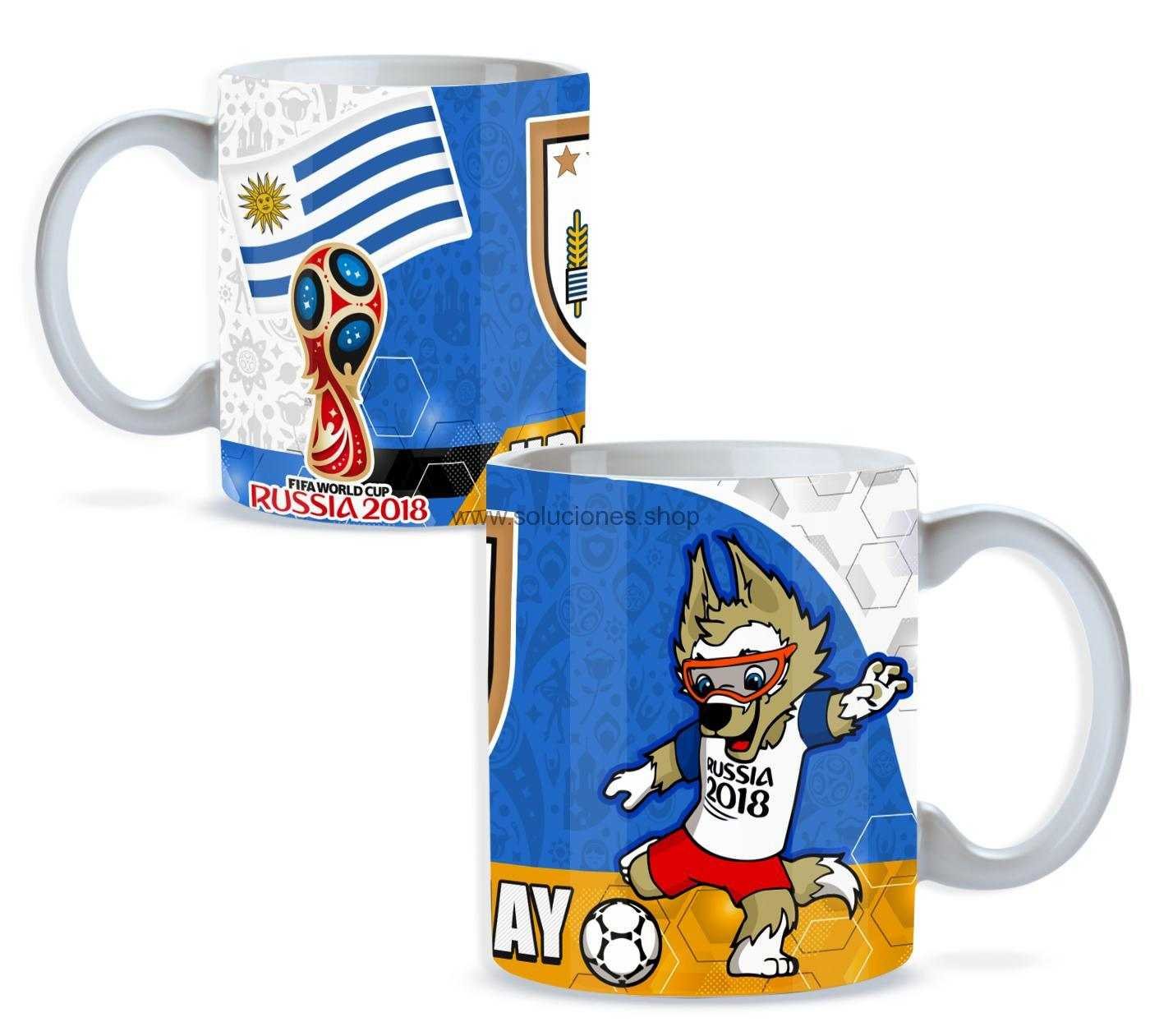 Taza personalizada / Mundial con borde y asa de color