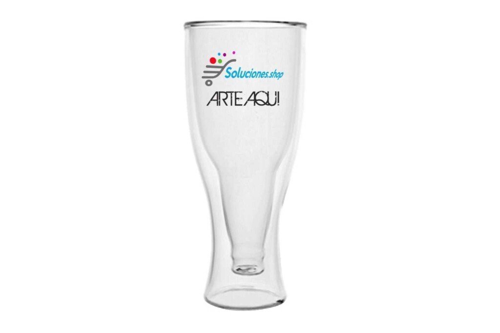 Vaso Doble Vidrio 250 ml│Artículos personalizados