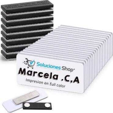 Gafete MDF Rectangular | Pin ID Para empresas u organizaciones