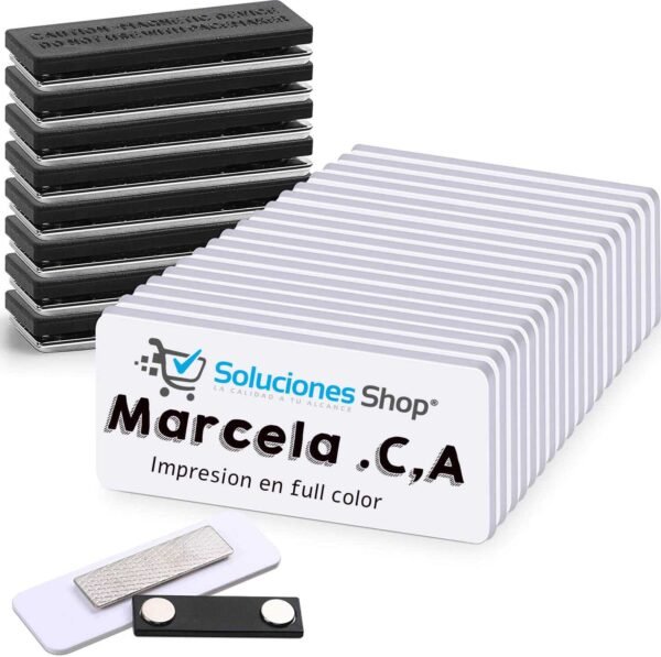 Gafete MDF Rectangular | Pin ID Para empresas u organizaciones