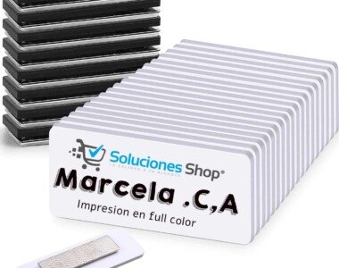 Gafete MDF Rectangular Pin ID Para empresas u organizaciones