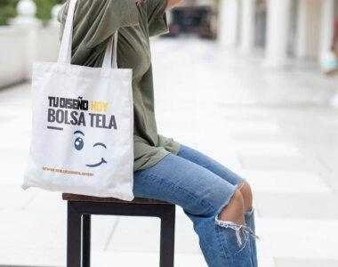 Bolsas de tela reutilizables con impresión personalizada